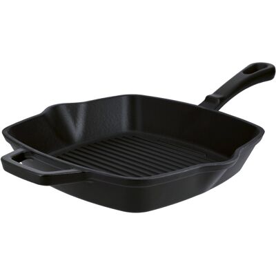 SILVERCREST Gietijzeren grillpan of koekenpan (Vierkant, zwart) SILVERCREST Gietijzeren grillpan of koekenpan (Vierkant, zwart)