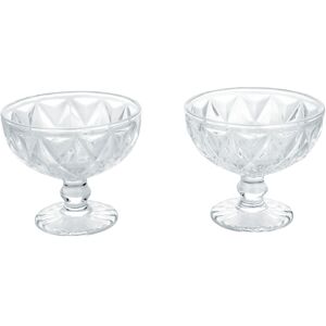 SILVERCREST Set van 2 glazen ijscoupes of schaaltjes (IJscoupe met voet/transparant) SILVERCREST Set van 2 glazen ijscoupes of schaaltjes (IJscoupe met voet/transparant)
