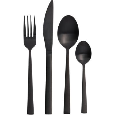 SILVERCREST RVS bestekset 16-delig (Zwart) SILVERCREST RVS bestekset 16-delig (Zwart)