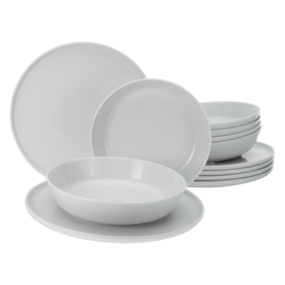 CREATABLE Chef Collection 12-delig wit porselein servies - Scandinavisch design CREATABLE Chef Collection 12-delig wit porselein servies - Scandinavisch design