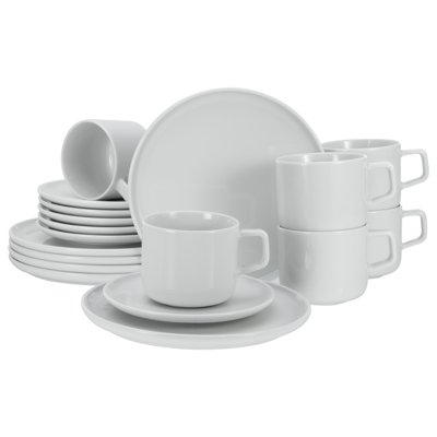 CREATABLE Chef Collection Koffieservice - 18 stuks, wit, voor 6 personen CREATABLE Chef Collection Koffieservice - 18 stuks, wit, voor 6 personen