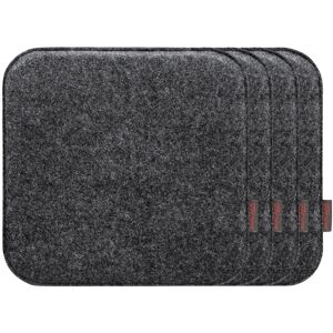 MAGMA 4 stoelkussens (Vierkant, Antraciet) MAGMA 4 stoelkussens (Vierkant, Antraciet)