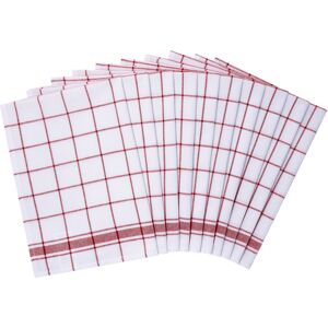 W5 Set van 10 theedoeken 50 x 70 cm (Rood) W5 Set van 10 theedoeken 50 x 70 cm (Rood)