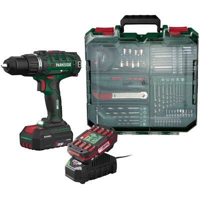 PARKSIDE Accu-schroefboormachine set 20 V 45 Nm, met 2 accu's 2 ah en lader 2,4 A, incl. gereedschapskoffer PARKSIDE Accu-schroefboormachine set 20 V 45 Nm, met 2 accu's 2 ah en lader 2,4 A, incl. gereedschapskoffer
