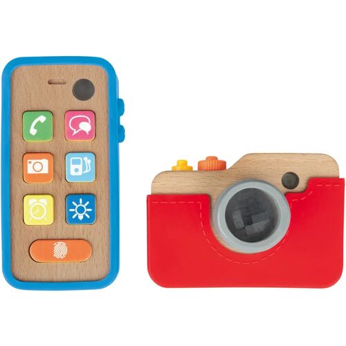 Playtive Houten leertablet / mobiel en camera (Smartphone en camera)