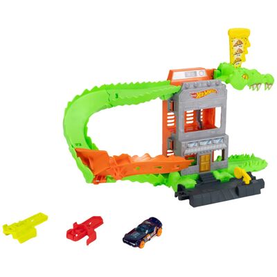 HOT WHEELS City speelset City Gorilla Slam Attack of City Croco Pizza Attack (City Croco Pizza-aanval) HOT WHEELS City speelset City Gorilla Slam Attack of City Croco Pizza Attack (City Croco Pizza-aanval)