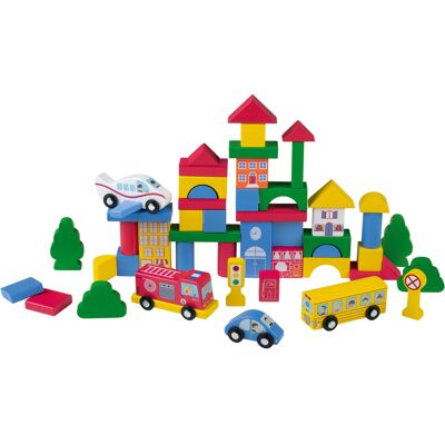 Playtive Houten bouwblokkenset (Stad) Playtive Houten bouwblokkenset (Stad)