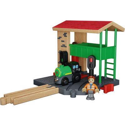 lupilu Houten treinset uitbreiding (Wisselhuis) lupilu Houten treinset uitbreiding (Wisselhuis)