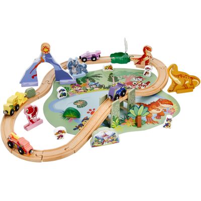 LUPILU Paw Patrol houten treinset, 53-delig LUPILU Paw Patrol houten treinset, 53-delig