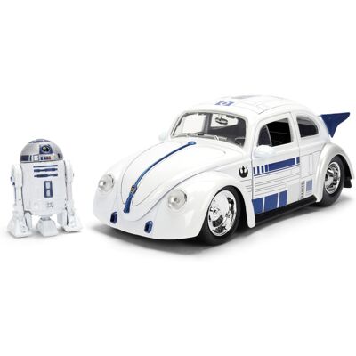 JADA Modelauto Star Wars, schaal 1:24 (R2D2 1959 VW Drag Beetle) JADA Modelauto Star Wars, schaal 1:24 (R2D2 1959 VW Drag Beetle)