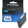 PrintAbout  Inktcartridge T0802 Cyaan geschikt voor Epson