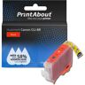 PrintAbout  Inktcartridge CLI-8R Rood geschikt voor Canon