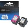 PrintAbout  Inktcartridge 304XL (3JB05AE) Zwart + 3 kleuren Multipack Hoge capaciteit geschikt voor HP