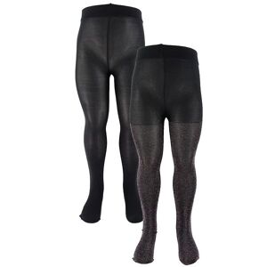 The New Panty's - 2-pack - Zwart/Multiglitter - 5-6 jaar (110-116) - The New Panty's