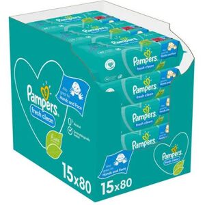 Pampers Fresh Clean XXL box - 15 x 80 babydoekjes 000