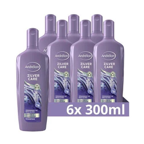 Andrélon Zilver Care shampoo - 6 x 300 ml 000 Unisex