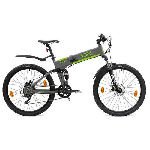 Llobe FML 830 elektrische mountainbike, fully, vouwbaar, 9 sp, 10,4 Ah, zwart 000 Unisex