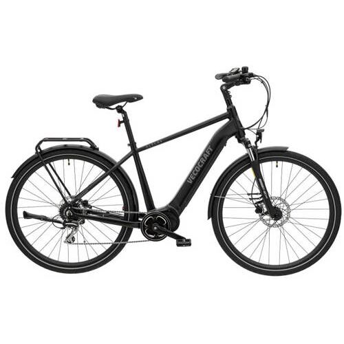 VecoCraft Atlas elektrische herenfiets, middenmotor, 8 sp, zwart, M, 13 Ah 000 Heren