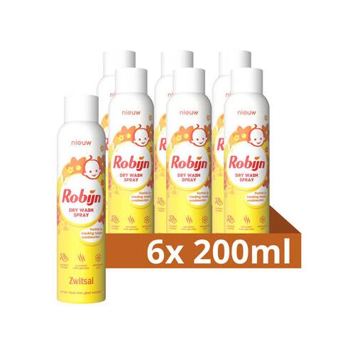 Robijn dry wash spray Zwitsal - 6 x 200 ml 000