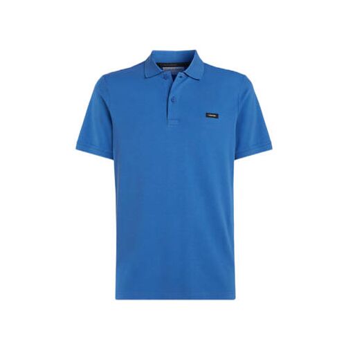 Calvin Klein slim fit polo met logo delta blue 2XL Heren