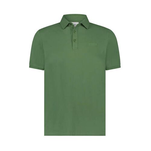 State of Art regular fit polo met logo 3600 bladgroenuni M Heren