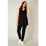 Base Level Curvy top Alicia zwart 52 Dames