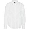 VERO MODA VMBEATE blouse met ruches wit S Dames