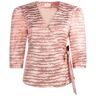 Aaiko overslag top met all over print en overslag detail lichtroze XL Dames