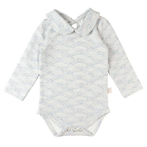 Yumi Baby romper Waves Blue 56 Meisjes