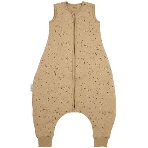 Meyco baby winter slaapoverall jumper Rib Mini Spot toffee melange 80 Jongens/meisjes