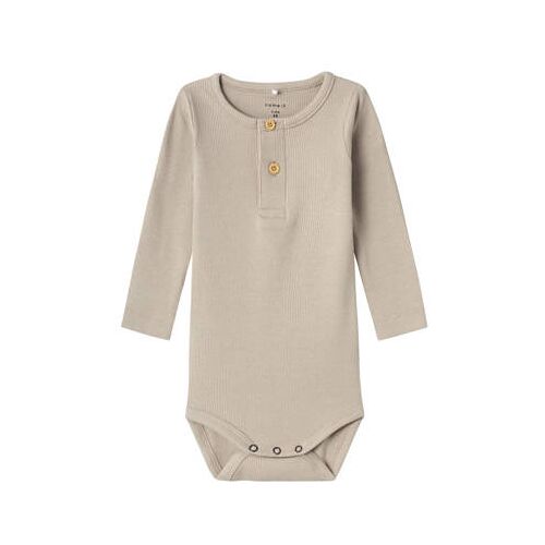 Name it BABY romper NBMKAB taupe 62 Jongens