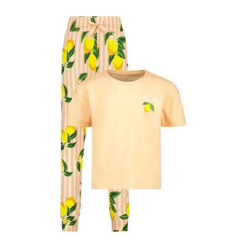 Vingino pyjama Weilla oranje/geel/groen 134/140 Meisjes