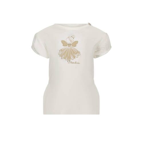 Le Chic baby T-shirt NOM met printopdruk wit 98 Meisjes