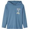 Name it KIDS longsleeve NKMLAIKOS van biologisch katoen middenblauw 134/140 Jongens