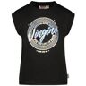 Vingino T-shirt Henya met printopdruk zwart 176 Meisjes