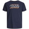 JACK & JONES JUNIOR T-shirt JCOKAPPER met logo donkerblauw 176 Jongens