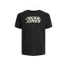 JACK & JONES JUNIOR T-shirt JCOKAPPER met logo zwart 140 Jongens