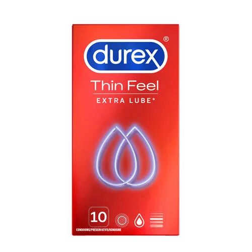 Durex Thin Feel Extra Lube condooms - 10 stuks 000