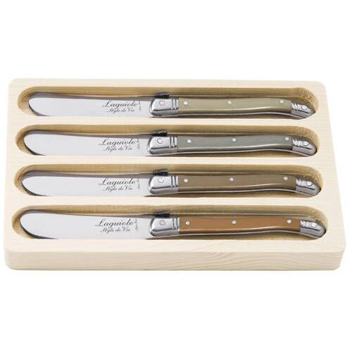 Laguiole Style de Vie botermes (set van 4) 000