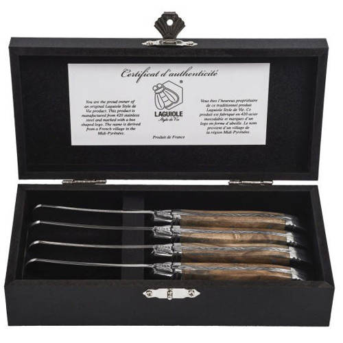 Laguiole Style de Vie botermes (set van 4) 000