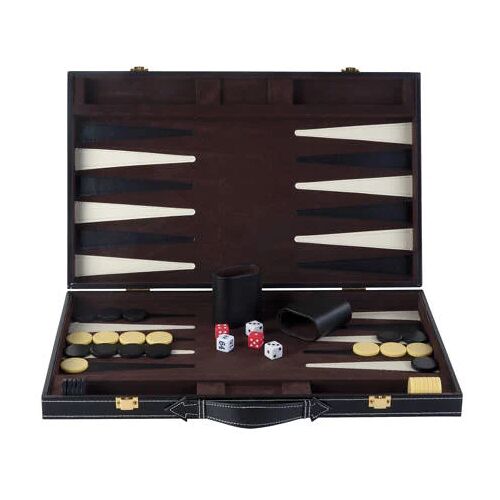 Buffalo Backgammon ingelegd 46 x 30 cm zwart Backgammon ingelegd 46 x 28 cm zwart 000 Unisex