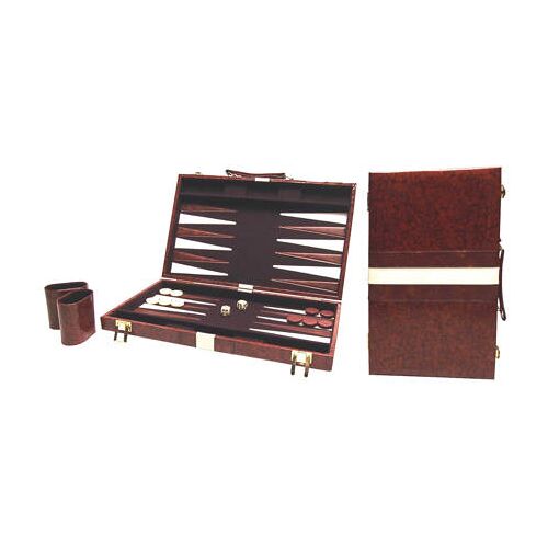 HOT Backgammon bruin 38 x 48 cm Buffalo backgammon Piping bruin 46 x 28 cm 000 Unisex