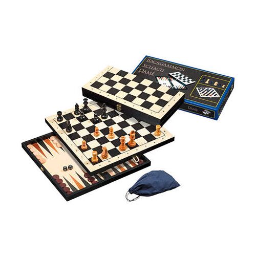 Philos Backgammon 3-1 set 44mm Backgammon 3-1 set (veldmaat 44 mm) 000 Jongens/meisjes