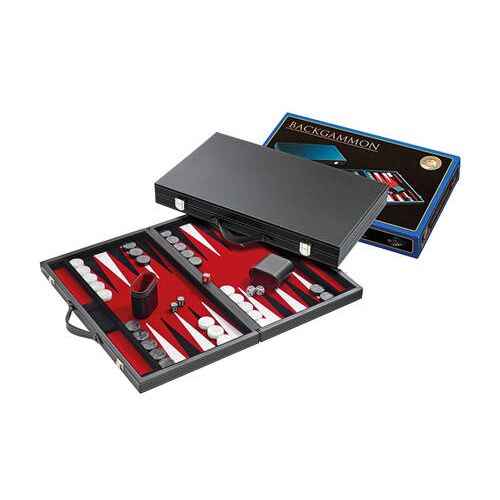 Philos backgammon rood groot 46,5x28cm Backgammon (46,5x28cm) 000 Jongens/meisjes