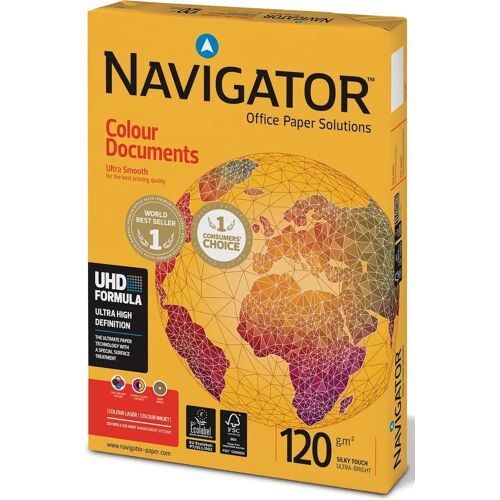Navigator Colour Documents presentatiepapier ft A3, 120 g, pak van 500 vel 4 stuks