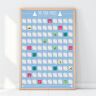 Generiek Gift Republic Scratch Poster - 100 Yoga PosesGift Republic Kraskaart Poster - 100 Yoga Houdingen