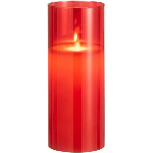 J-Line Ledlamp Blinkend Glas Rood Large