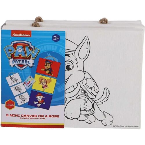 Paw Patrol 3 Mini Canvas Schilderijen aan Touw