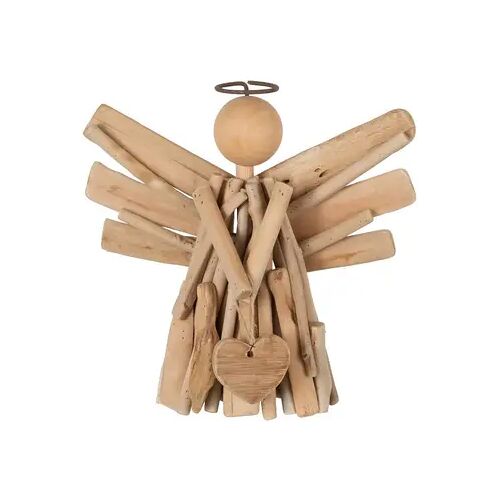 J-Line figuur Engel + Hart Takken - hout - naturel - medium