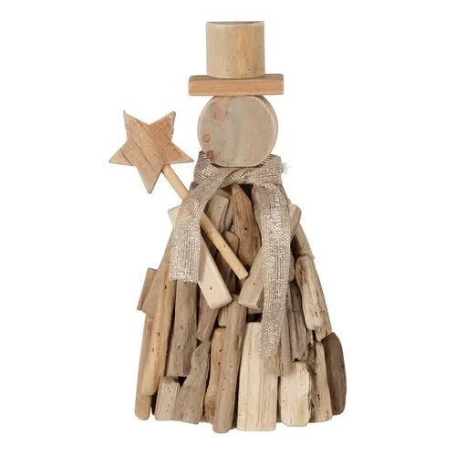 J-Line Figuur+Ster Takken Hout Naturel Large